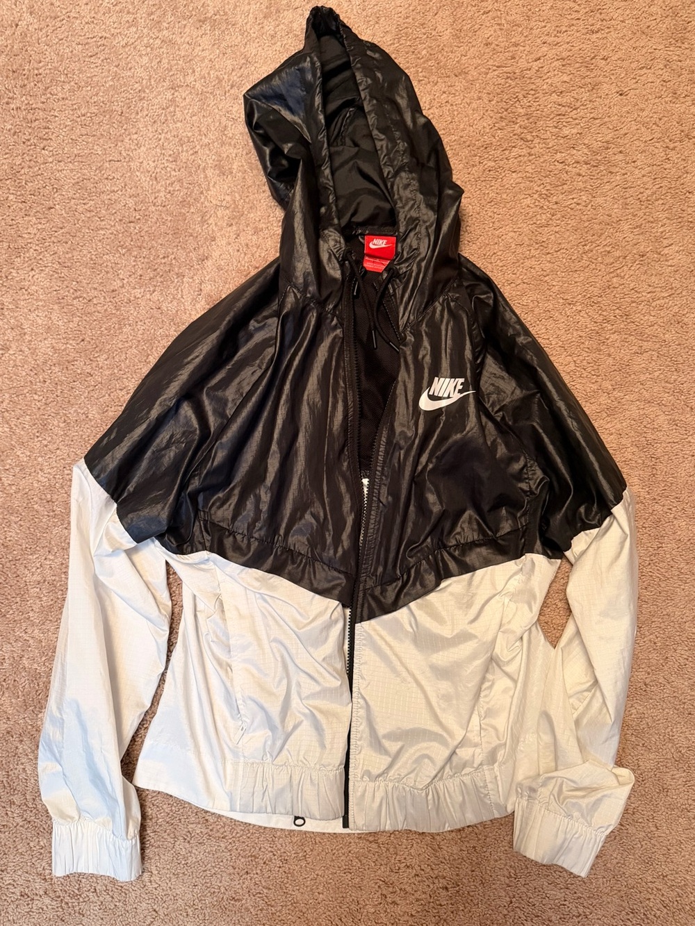 Nike Black & White Colorblock Windbreaker